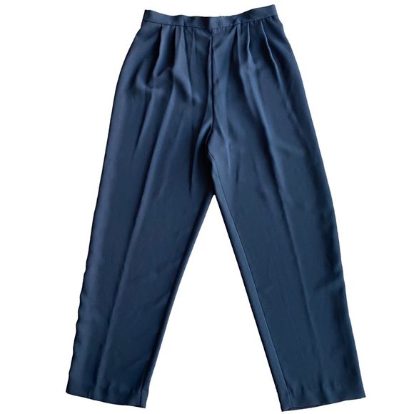 Jessica Howard Dress Pants Sz 16 Dark Gray Pleated High Rise Back Zipper Party - Picture 1 of 7